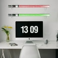 thumbnail image 6 of Light Saber Stand Wall Mount Acrylic Light Sword Display Holder Baseball Bat Rack, Clear 6 Pairs, 6 of 6