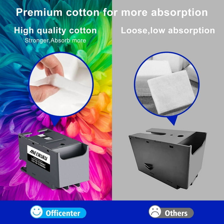 Poschink Caja De Mantenimiento T6715 T671500 Para EPSON Workforce Pro Wf 4740 Wf 3820 Wf 4820 Wf 4720 Wf 4730 Wf 4833 Wf 4830 Ec 4020 Wf 4734