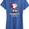 thumbnail image 3 of Peanuts - Snoopy Santa Christmas - Women's Short Sleeve Graphic T-Shirt, 3 of 6