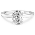 thumbnail image 4 of 4 Carat IGI Certified Oval Shape Lab Grown Diamond Engagement Ring | 14K White Gold |Mystic Secret Halo Diamond Ring | FG-VS1-VS2 Quality Friendly Diamonds, 4 of 5