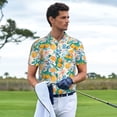 thumbnail image 6 of Balery Colorful Fruits Printed Men’s Short Sleeve Polo Shirt, Midweight Men's Shirt,Golf Polo shirts -Small, 6 of 9