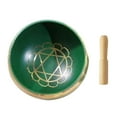 thumbnail image 2 of Cuenco para , cuenco para oración, suministros tibetanos de , Verde Zulema cuenco tibetano, 2 of 5