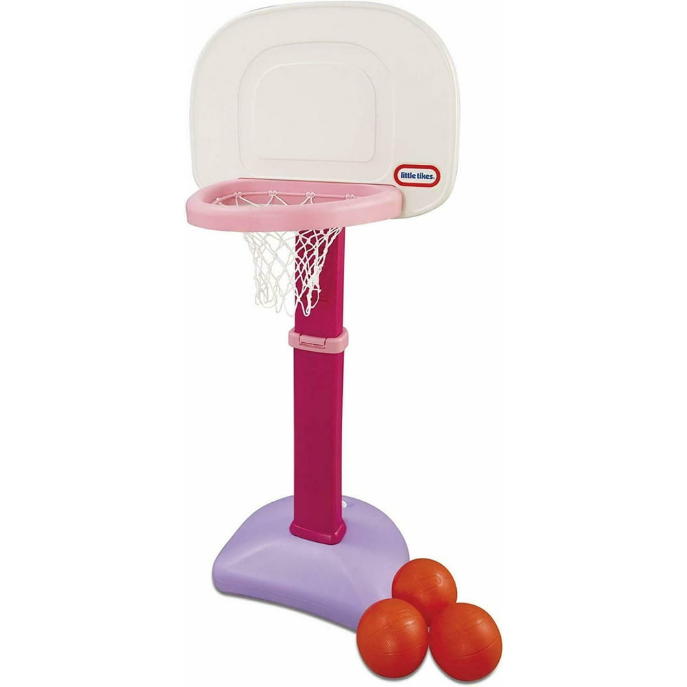 Basketball Set Toddler Kids Toy Adjustable Height Play Room Portable Sport Hoop