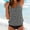 Gray, variant on BLTIBY 2025 Tankini Swimsuits for Women Two Piece Bathing Suits Top with Boyshorts Printed Sleeveless Strap Loose Fit Swimwear Mint Green 3XL