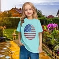 thumbnail image 5 of ZACPNCV Flag Shirt for Toddler Kids Boys Girls USA Flag T-Shirt 4th of July Shirt Patriotic Tee Tops Blue 7-8 Years, 5 of 9