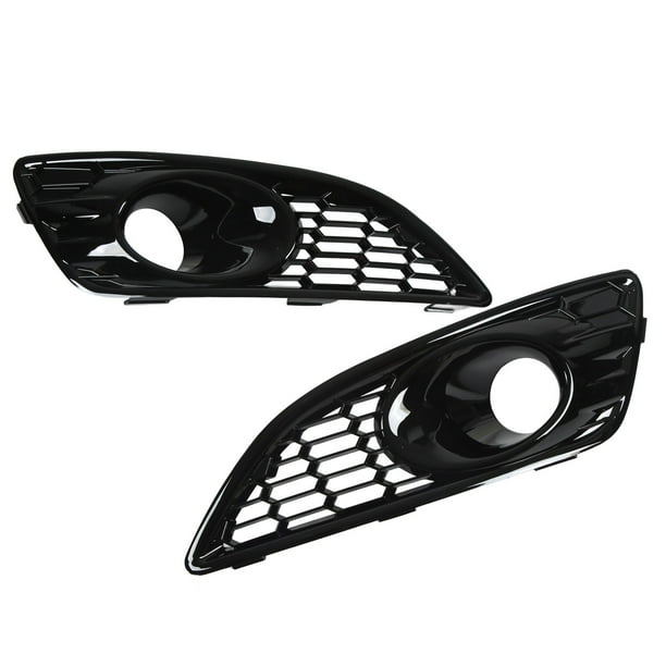 Fog Light Cover,1 Pair Front Bumper Fog Light Grille Cover Fog Lamp