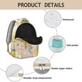 thumbnail image 4 of Boho Sunflower Aesthetic Waterproof Backpack - Lightweight & Durable for Daily Commute, 4 of 6