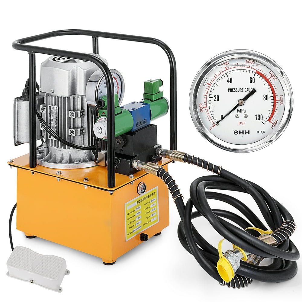 VEVOR Hydraulic Electric Pump 10152psi 750W Double Acting Hydraulic