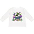 thumbnail image 3 of Inktastic Mardi Gras Masks and Beads Boys or Girls Long Sleeve Toddler T-Shirt, 3 of 5