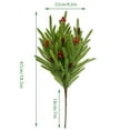 thumbnail image 2 of 19.7 Inch Silk Artificial Sprig, Realistic Greenery Pick for Christmas Tree Filler & Rustic Wedding Arch, Bendable Branch, Simulated Fokkers Pine*1 Piece, 2 of 8
