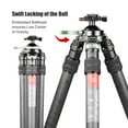 thumbnail image 3 of SUNWAYFOTO T4020CSLI-L, 73” Tall Inverted Leg  Carbon Fiber Tripod with 65mm Arca Ballhead, 40mm Tubes Two Section, 3 of 9