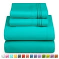 thumbnail image 4 of Queen Sheet Set, Hotel Luxury 1800 Bedding Sheets & Pillowcases, Extra Soft Cooling Bed Sheets, Wrinkle, Fade, Stain Resistant, 4 Piece, 4 of 7