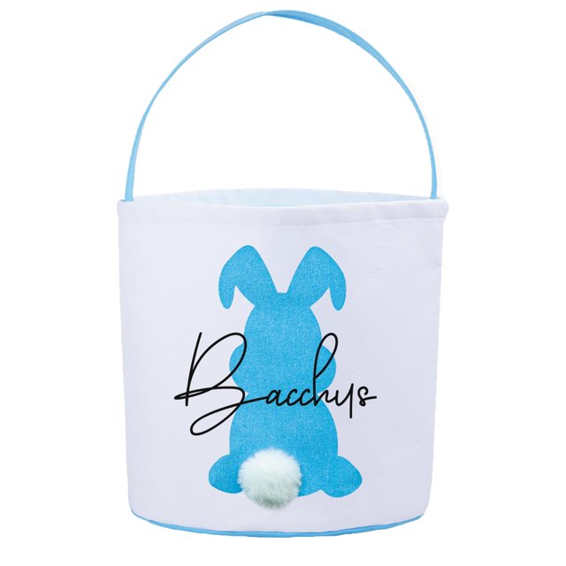 Popular Home Essentials, Personalized Easter Baskets Custom Name Easter Bunny Basket Large Capacity Thickened Bottom Great for Easter Egg Games Easter