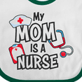 thumbnail image 4 of Inktastic My Mom is a Nurse Boys or Girls Baby Bib, 4 of 4