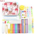 thumbnail image 1 of 36 Styles Crochet Hooks Set Knitting With Yarn Weave Knitting Needles Hook Kit Sewing Tools Gauge Scissors Knit with Storage Bag, 1 of 7