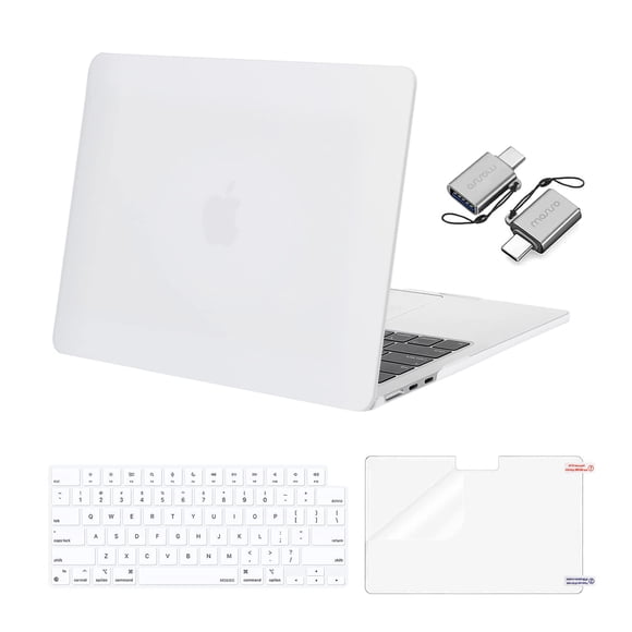 Funda MOSISO compatible con MacBook Air de 13,6 pulgadas, color blanco