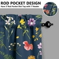 thumbnail image 5 of Kitchen Curtains and Valance Set 36 Inch Tier Pioneer Colorful Floral 3 Pieces Set Dining Room Small Curtain Drapes Cafe Curtains Valance for Home Decor Rod Pocket, 5 of 6