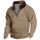 thumbnail image 1 of Men's Vintage High Neck Top Half Zip Sports Long Sleeve Sweater S, 1 of 4