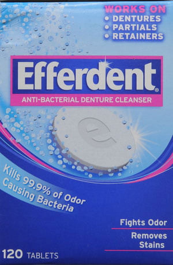 Efferdent Denture & Retainer Cleanser Tablets, 120 Tablets