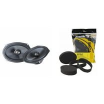 Diamond Audio DES692 6x9" Diamond Elite Series coaxial speakers with Fast Rings