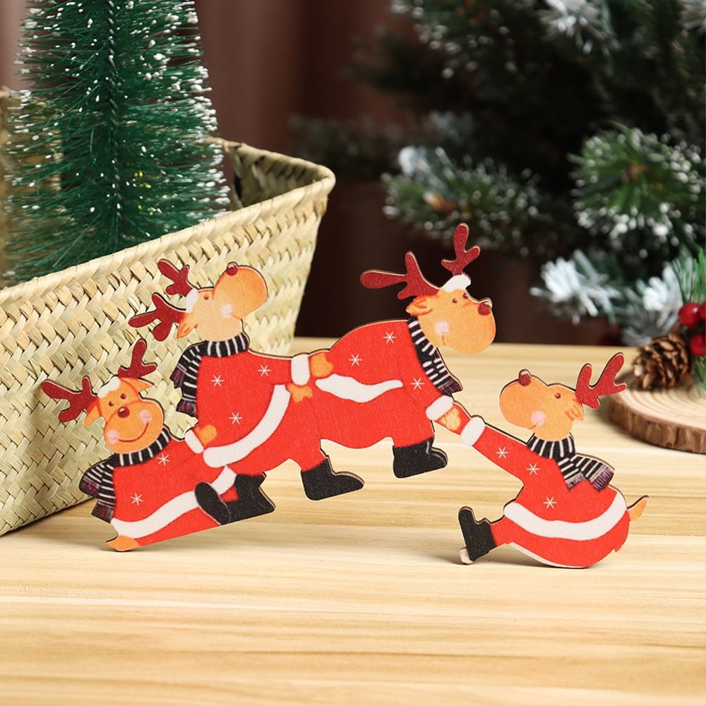 New Year Santa Christmas Tree Gifts Reindeer Art Decor Extra Long Shower Curtain 