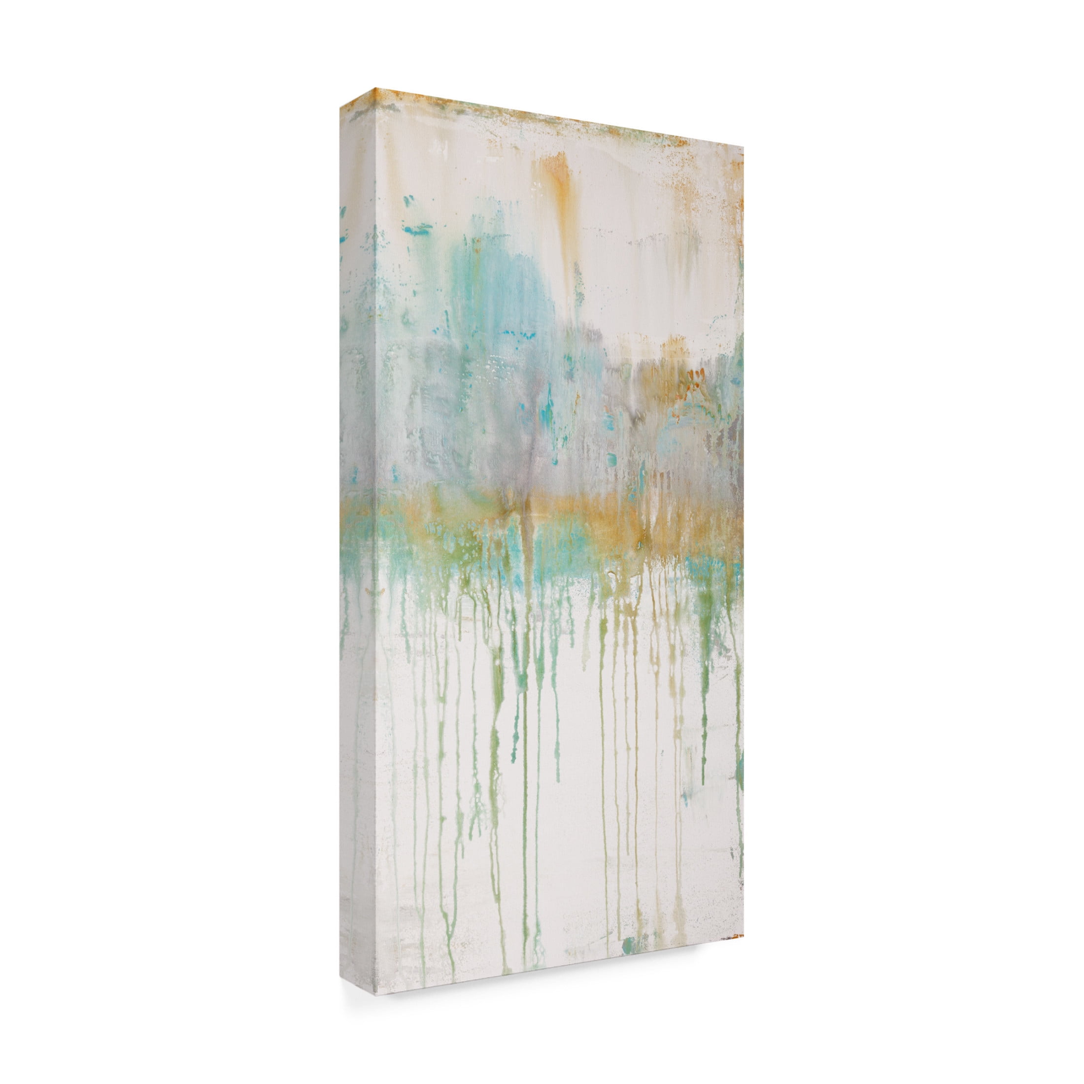 Canvas Wall Art - Hilary Winfield 'Asthenosphere 2 Canvas 2' Wall Art for Living Room, Bedroom, or Office Décor by Trademark Fine Art - 12 x 24 Inches
