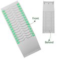 thumbnail image 3 of Mobutofu 1Set Light Grey Time Cards Holder Small Card Organizer for Employee Cards in Business Settings, 3 of 7