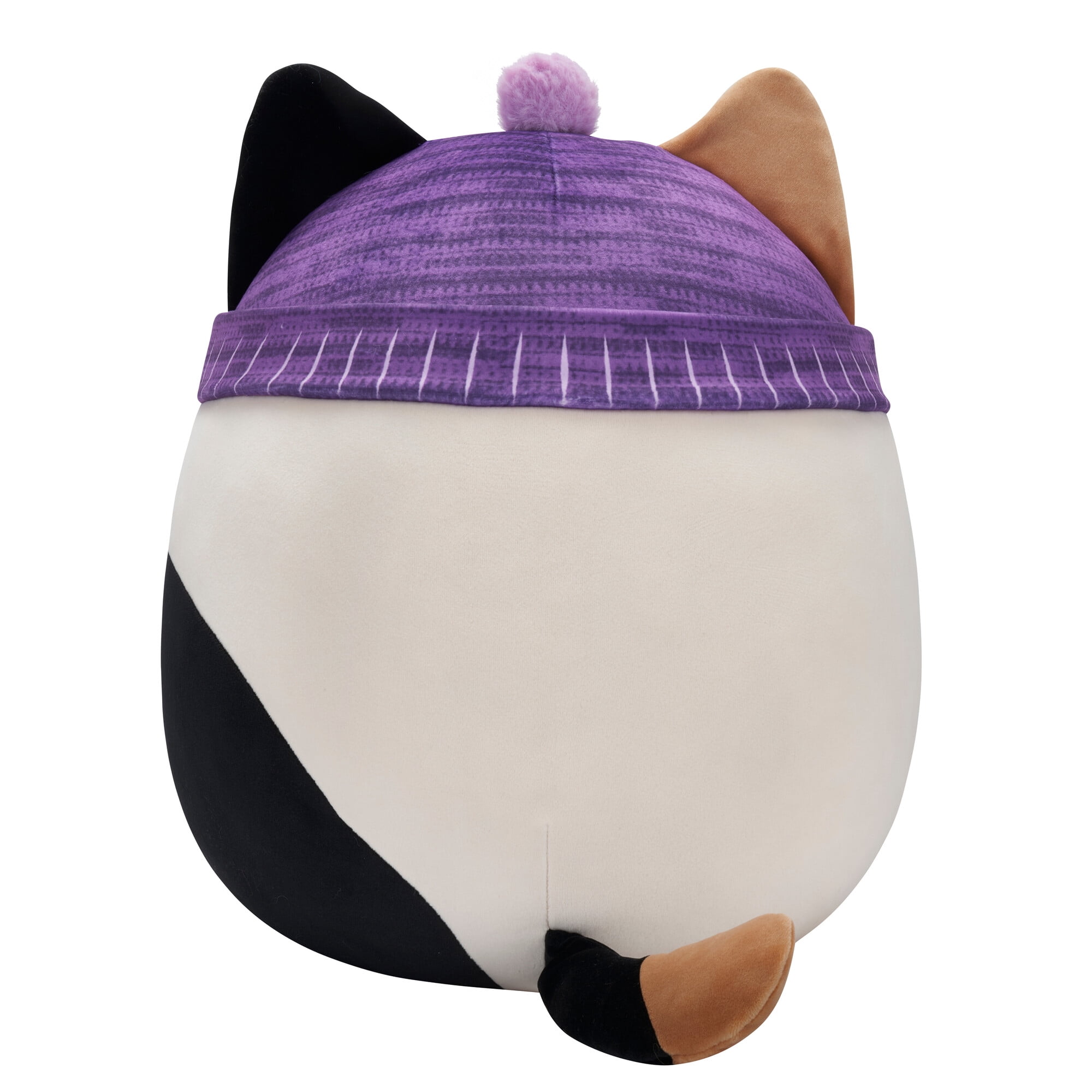 Squishmallows Original 14 inch Cam the Calico Cat with Purple Hat - Child's Ultra Soft Plush Toy