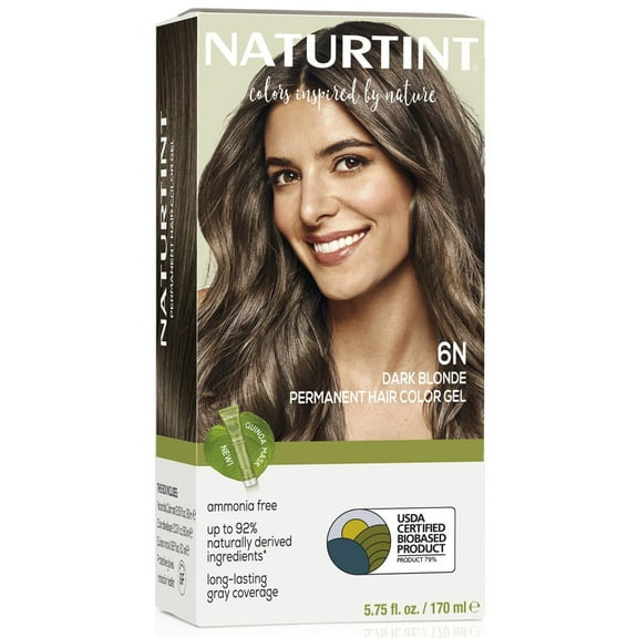 Naturtint 6N Dark Blonde Permanent Hair Color, 1 Pack (Packaging May Vary)