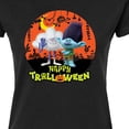 thumbnail image 3 of Trolls Movie - Halloween - Happy Halloween - Branch & Cloud Guy - Juniors Fitted Graphic T-Shirt, 3 of 5