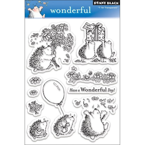 Penny Black Clear Stamps 5"X7"-Wonderful