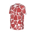 thumbnail image 2 of Balery Hearts Baseball Jersey for Men Casual Button Down Shirts Short Sleeve Active Team Sports Uniform-Medium, 2 of 9