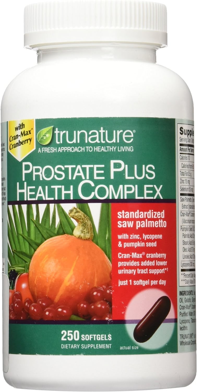 Trunature Saw Palmetto Prostate Health Complex with Zinc, Lycopene and