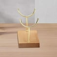 thumbnail image 5 of 5.91x3.94x2.76in Double Fork Bracelet Display Stand - Wooden Jewelry Pendant Holder Ornament Bracket Base for Chain Necklace Organization, 5 of 6