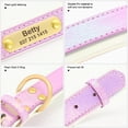 thumbnail image 4 of Pet Artist PU Leather Dog Collar Personalised Engraved Name ID Soft Padded Luxury Fashion, 4 of 14