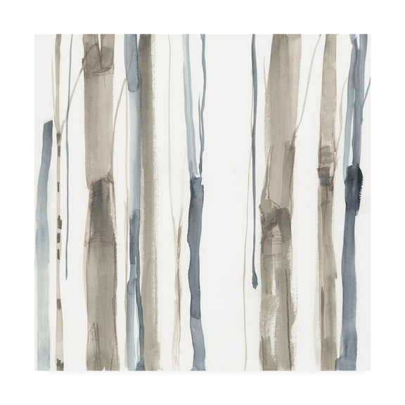 Trademark Fine Art 'Duo Tone Trees I' Canvas Art by Jennifer Goldberger
