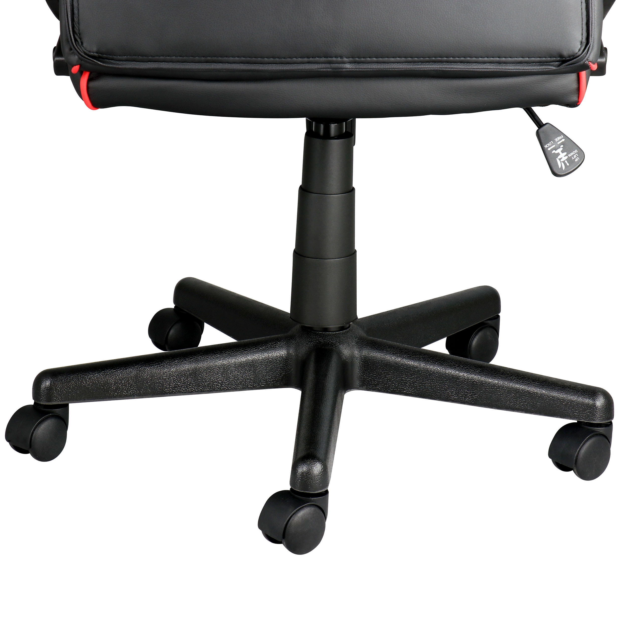 Elama High Back Tufted Faux Leather Adjustable Office Chair - Thumbnail 3