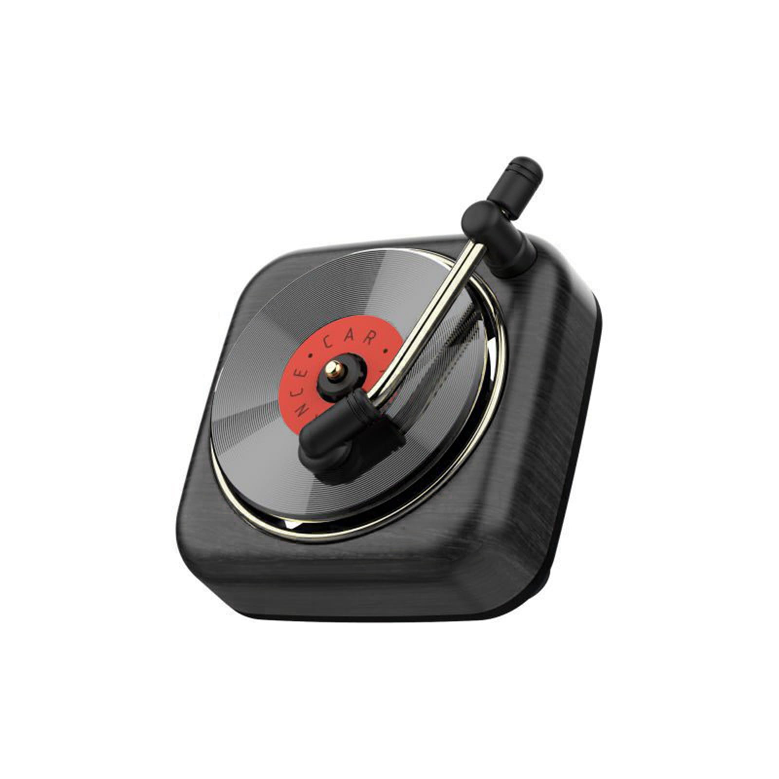 Fufafayo 6Pcs Phonograph Record Player Car Perfume Vent Clip, Retro Car Air Freshener Diffuser, Decorative Ornaments for Car Air Conditioner , Aromatherapy Decor for Dashboard