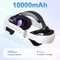 thumbnail image 3 of Head Strap Battery Compatible with Meta Quest 3S/Quest 3-10000mAh Elite Strap with Battery Pack Extend Playtime - Enhanced Support for Quest 3S - Replacement Battery Head Strap Accessories, 3 of 6