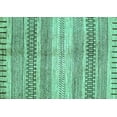 thumbnail image 1 of Ahgly Company Machine Washable Indoor Rectangle Abstract Turquoise Blue Modern Area Rugs, 8' x 12', 1 of 4