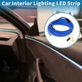thumbnail image 2 of Unique Bargains 3 Meter EL Wire Cable LED Glow String Light Car Lighting Strip Flexible Neon Light for Car Decoration Battery Box(3V) Blue, 2 of 7