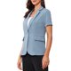 thumbnail image 4 of Blazer para mujer INSPIRE CHIC con solapa de muesca, mangas cortas, un botón, chaquetas de traje para el trabajo, XL, azul polvo, 4 of 6