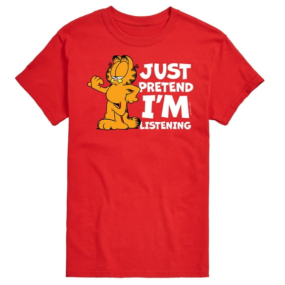 Garfield - Pretend I'm Listening - Men's Short Sleeve Graphic T-Shirt