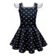 thumbnail image 1 of Disfraz de la familia Wednesday Addams, vestido con estampado de Wednesday, peluca de pelo para niña, trajes góticos Vintage, juego de rol de Halloween, vestido Dress160, 1 of 5