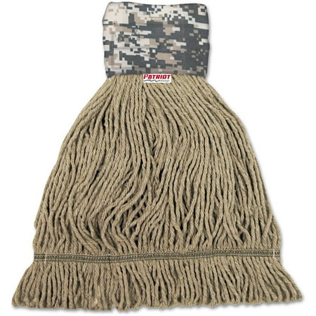 - Boardwalk Patriot Looped End Wide Band Medium Green/Brown Mop Head, 12 count