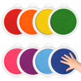 thumbnail image 1 of Almohadillas de tinta Hoiny de 8 colores, grandes de 18 cm, lavables para manualidades infantiles, 1 of 7