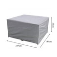 thumbnail image 2 of Funda para mesa de billar de 7/8/9 pies, cubierta para muebles contra la lluvia, protección UV, cubierta plateada para mesa de billar, funda impermeable para mesa de billar, mesa de billar de snooker, 2 of 5