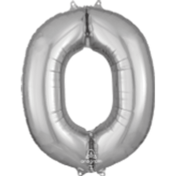 LRG SHP LETTER O SILVER