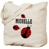 Cafepress Personalized Cute Red Black Ladybugs Name Tote Bag