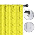 thumbnail image 4 of Yellow Woven Texture Pattern Kids Curtains,Childrens Insulated Curtains Set Of 2,Bedroom Essentials,Teen Room Decor 42"X84", 4 of 5